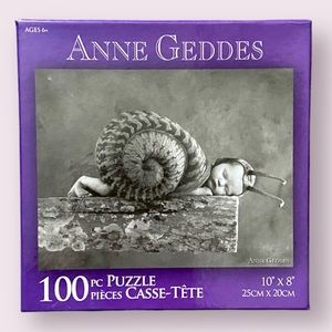 Anne Geddes 100 Piece Jigsaw Puzzle Sleeping Snail Baby